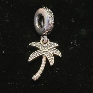 Pandora charm.  Palm tree.